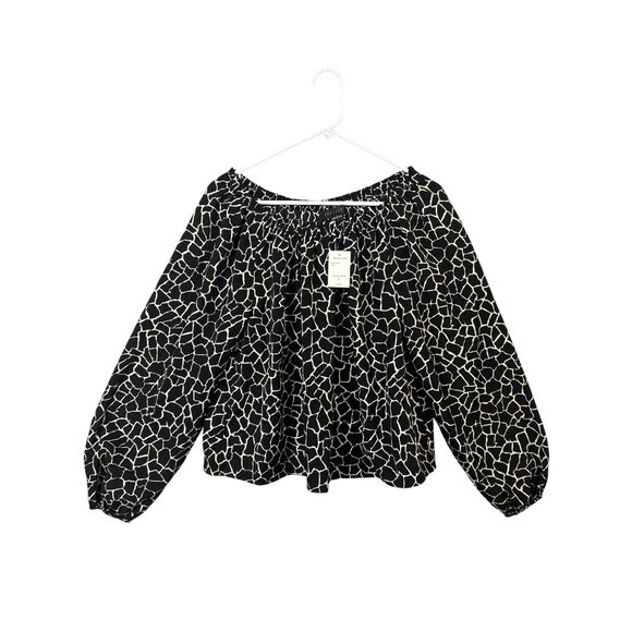 Anthropologie Sanctuary Off The Shoulder Top Size Small Mosaic Print NWT - Picture 1 of 10